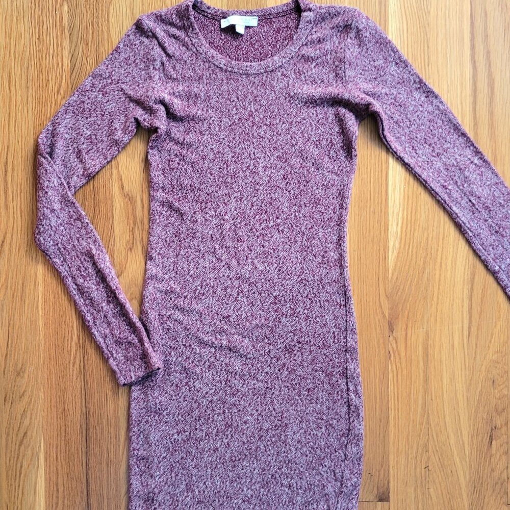 American Eagle Dont Ask Why Purple Soft Long Sleeve Dress, One Size